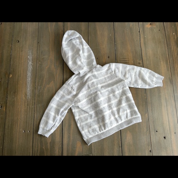 H&M long sleeve knit hooded sweater - baby 6-9 months - Picture 2 of 2